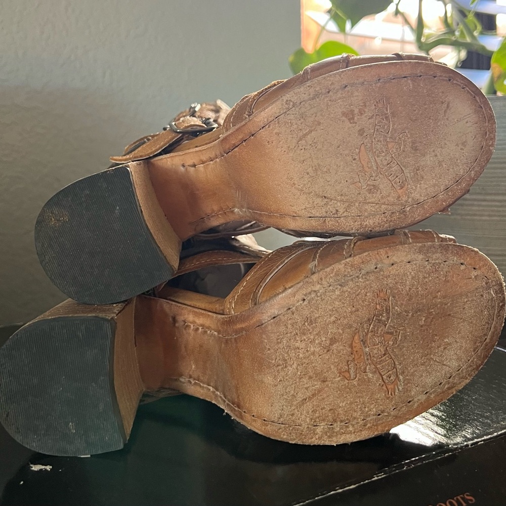 Freebird Tan Heeled  Boots - Picture 5 of 11